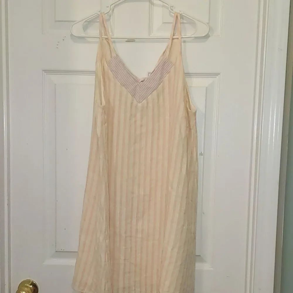 Umgee striped sleeveless dress Sz L